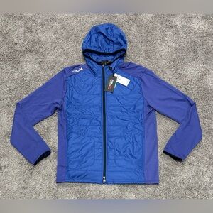 Ralph Lauren RLX Golf Hybrid Full Zip Up Jacket‎ Blue Mens Size M